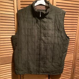 Rainforest Hunter Green Quilted Microsuede Water Resistant Vest